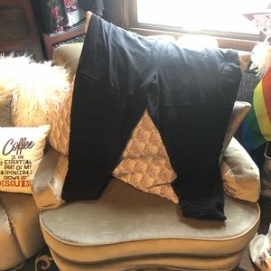 Torrid black leggings with mesh cutouts